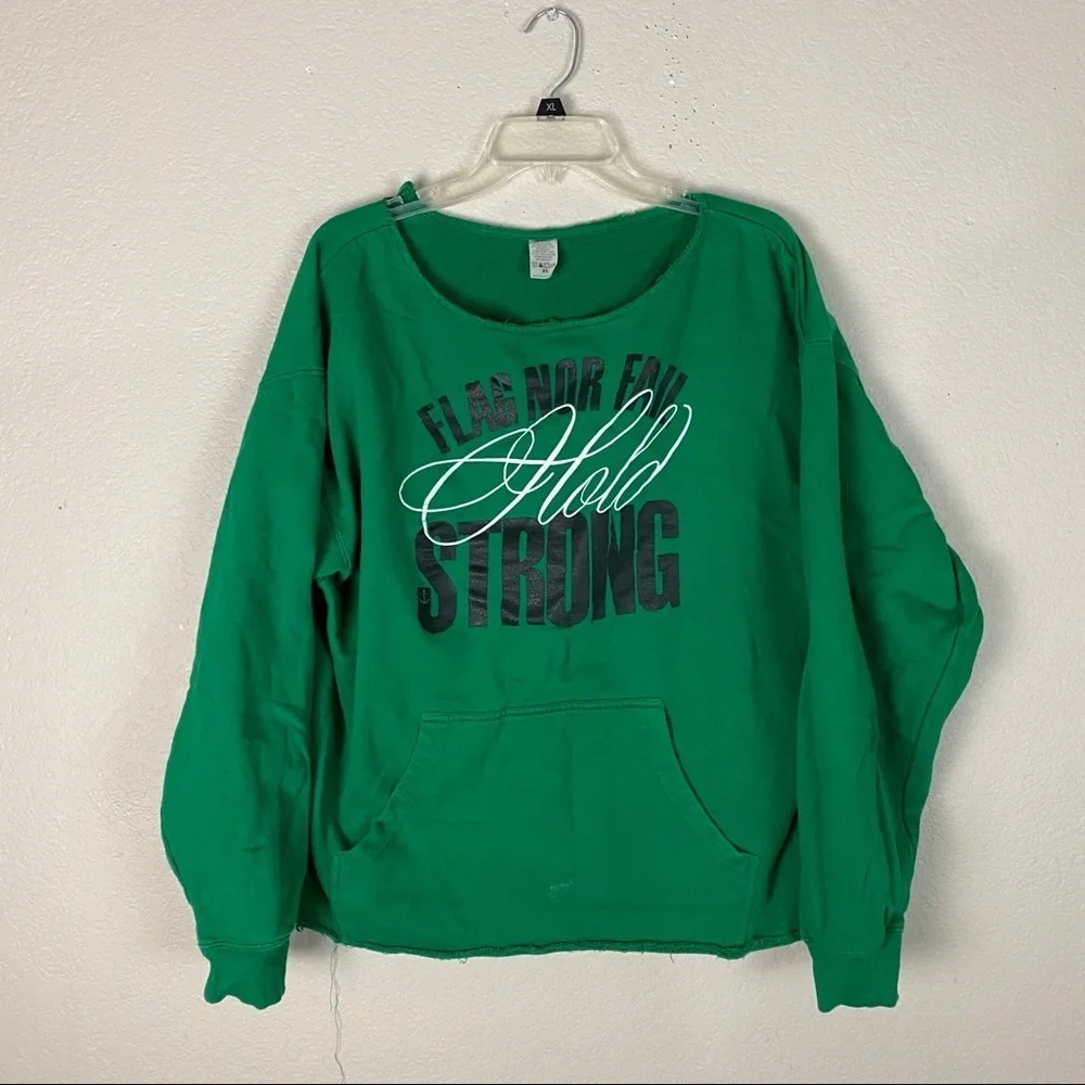 Flag Nor Fail Strong Sweatshirt Gym Wear Size XL